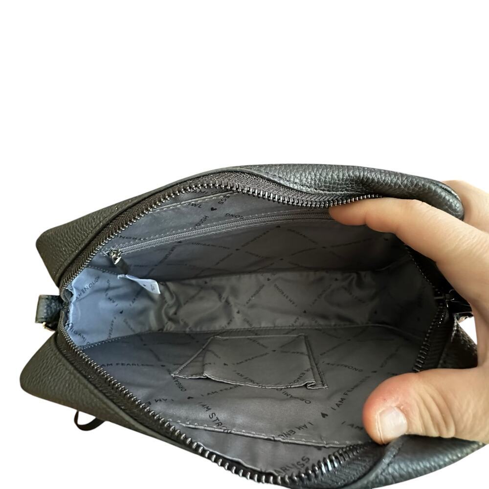 ORIGAMI OWL X Womens Black Cross Body Purse w/ Locket - Picture 10 of 10